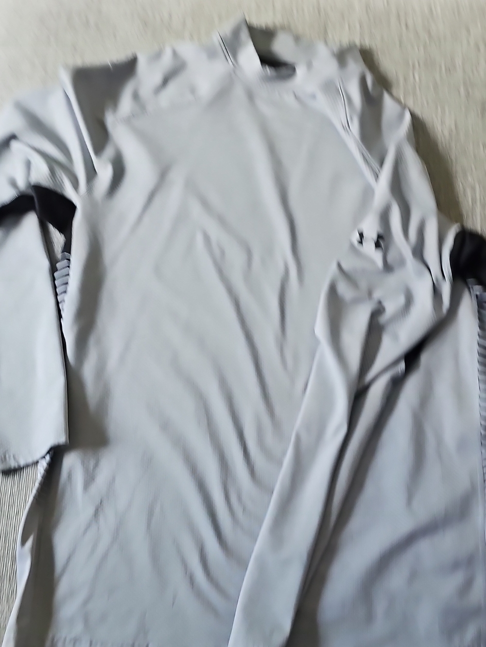 Under Armour White Long Sleeve Performance Top